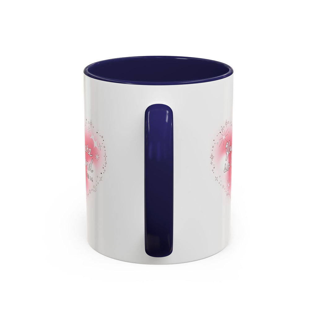 Christian Coffee Mug — 'You Are So Loved' Heart Design (Cross Accent)