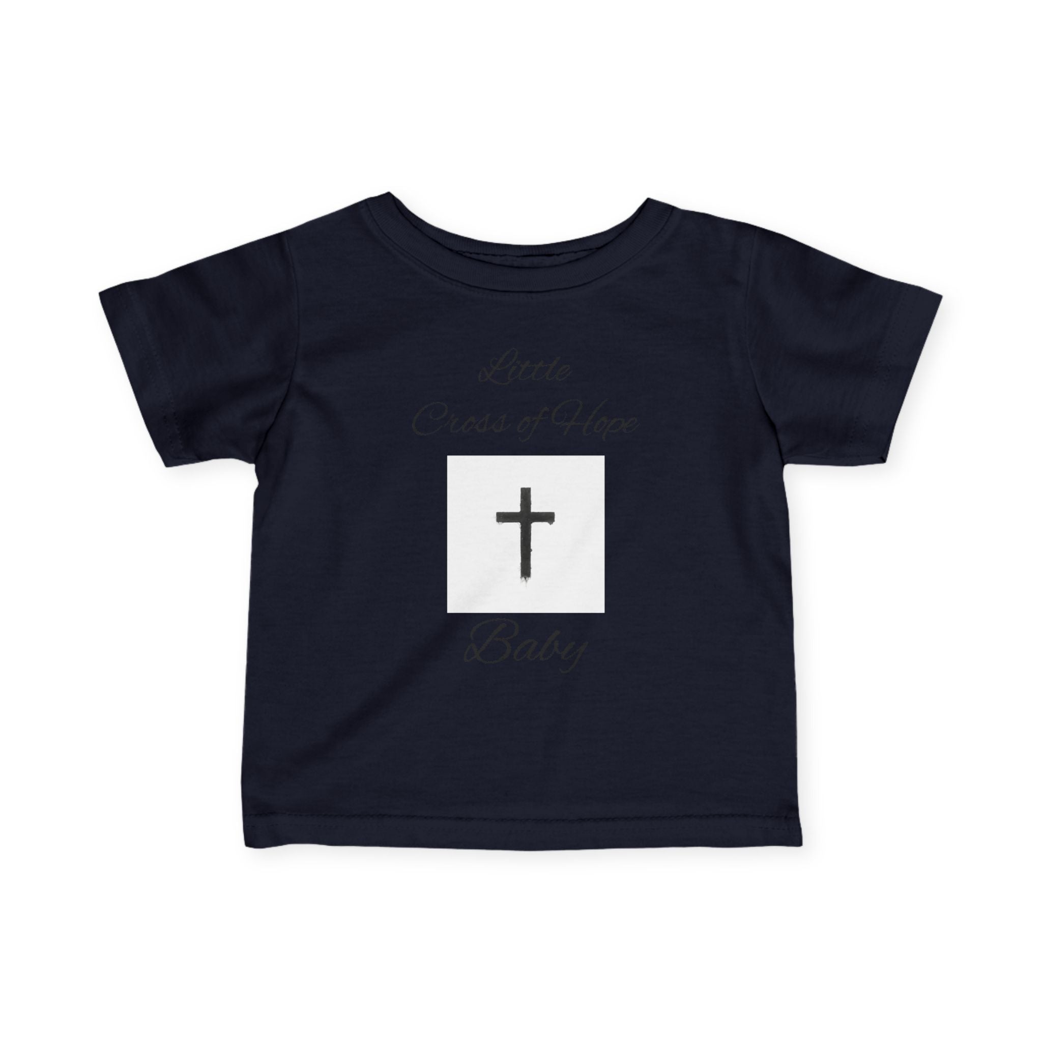 Infant Tee — "Little Cross of Hope Baby" Christian Baby Shirt