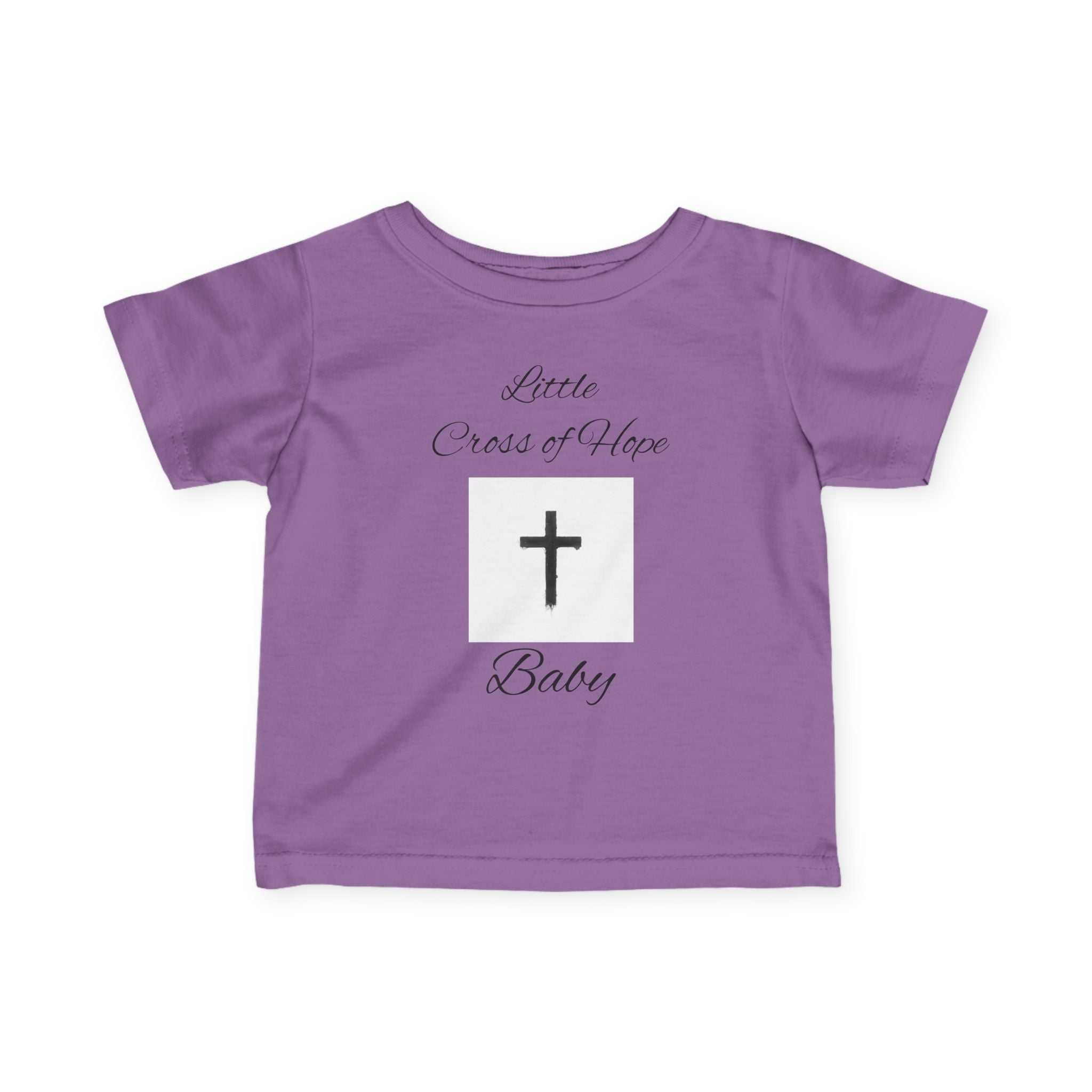 Infant Tee — "Little Cross of Hope Baby" Christian Baby Shirt