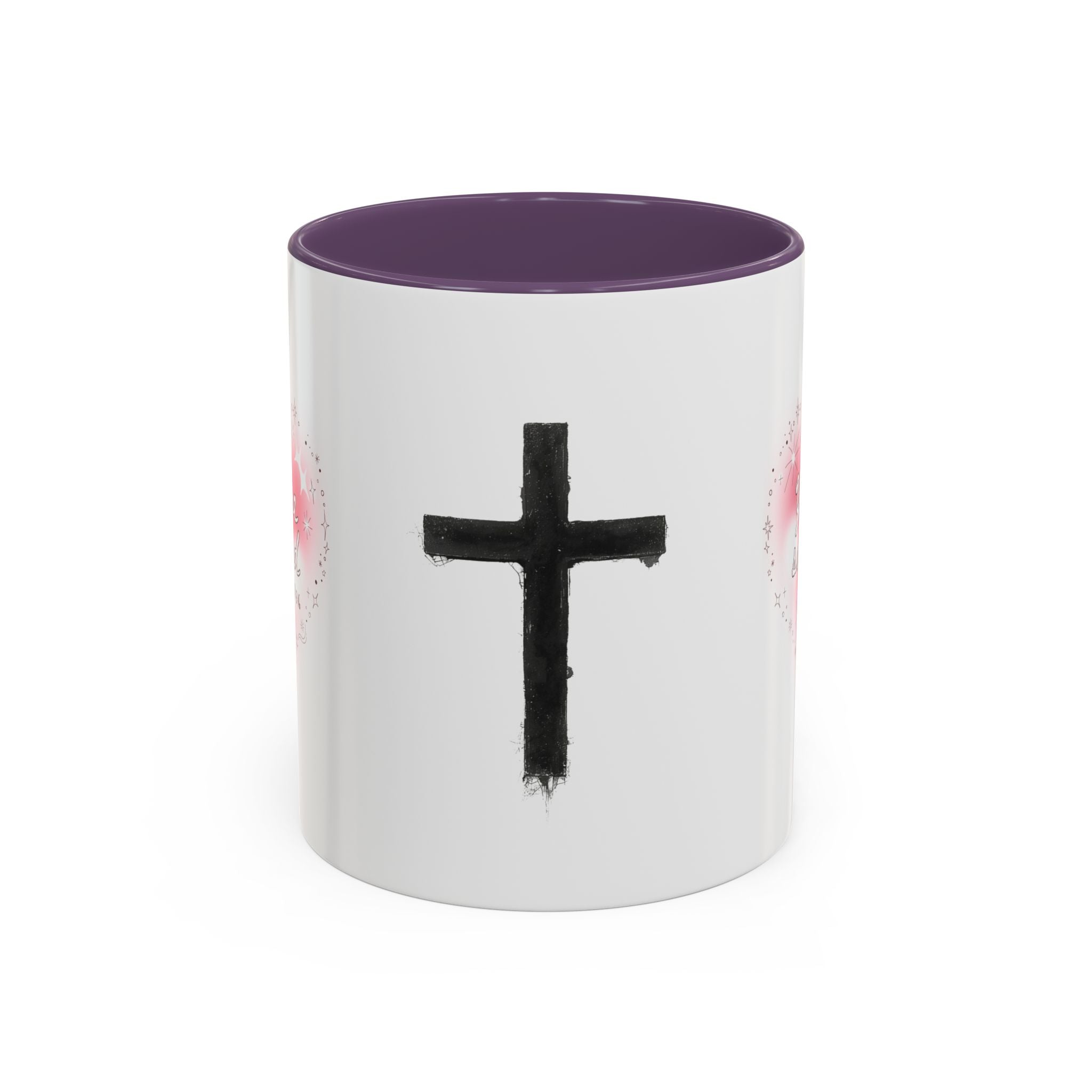 Christian Coffee Mug — 'You Are So Loved' Heart Design (Cross Accent)