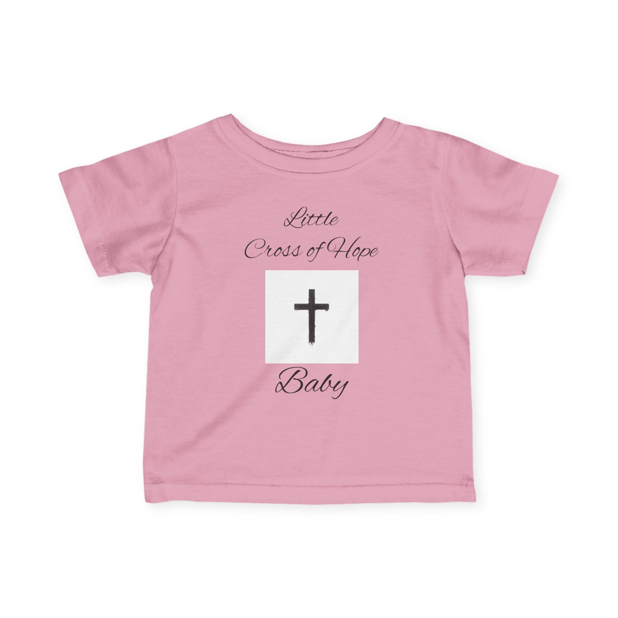Infant Tee — "Little Cross of Hope Baby" Christian Baby Shirt