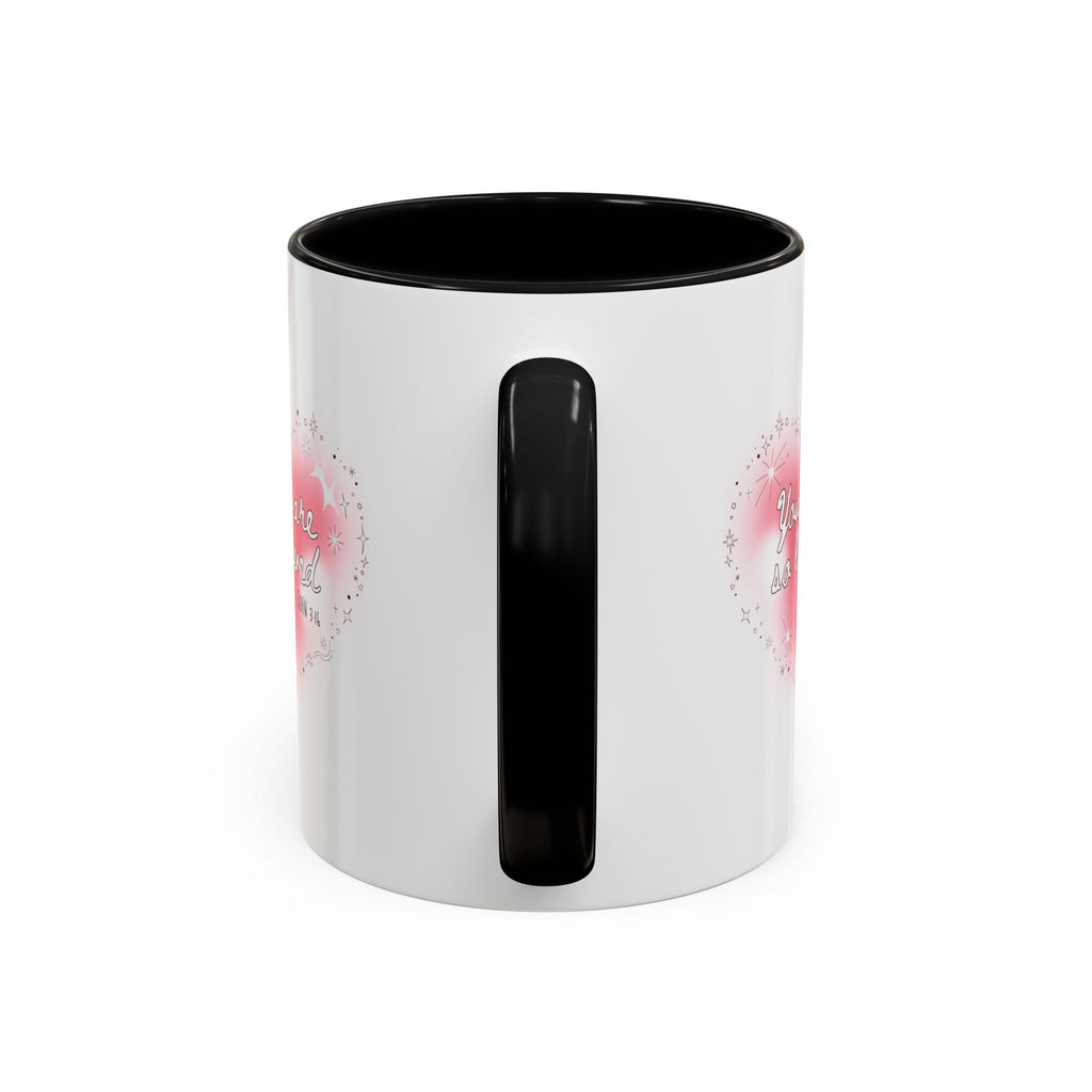 Christian Coffee Mug — 'You Are So Loved' Heart Design (Cross Accent)