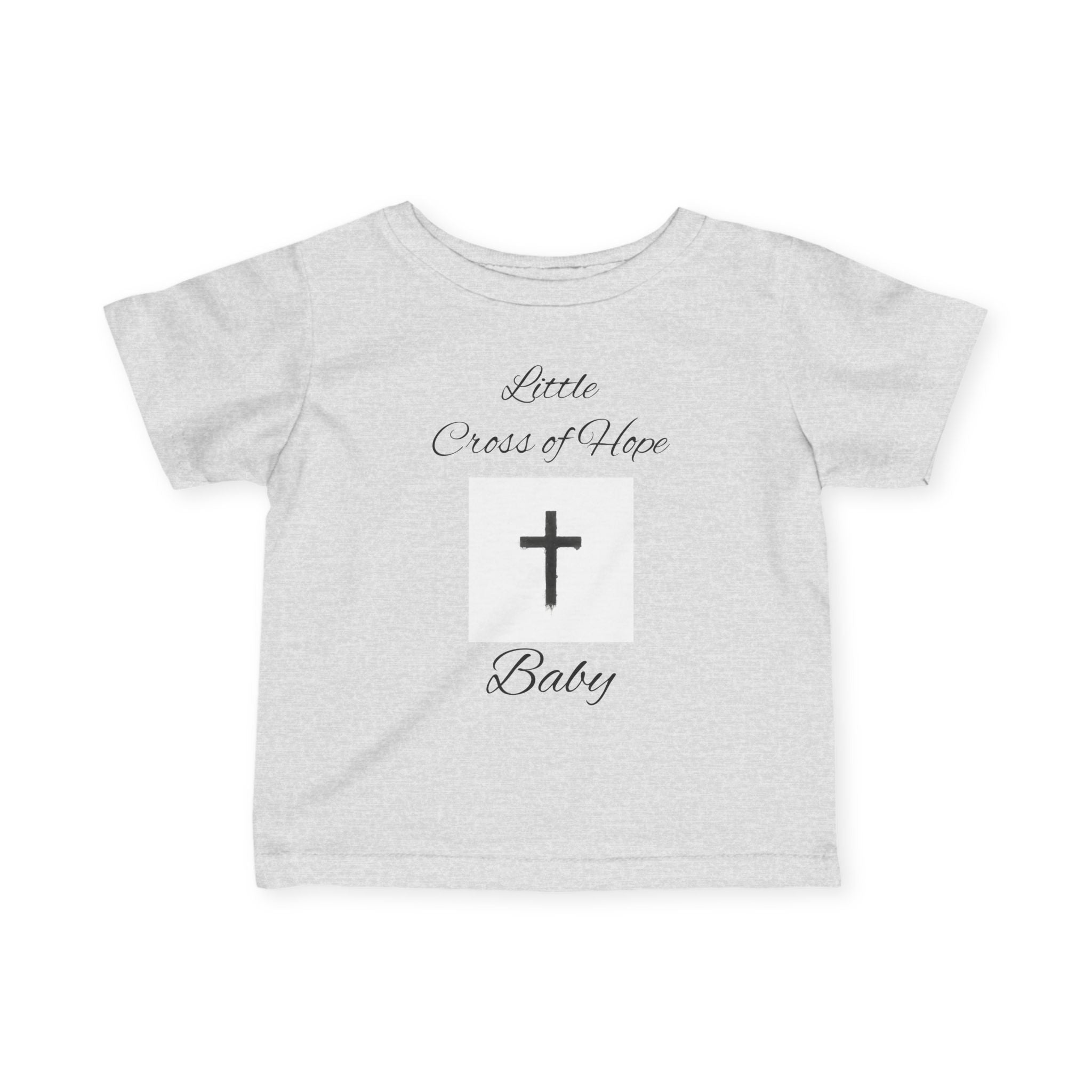 Infant Tee — "Little Cross of Hope Baby" Christian Baby Shirt
