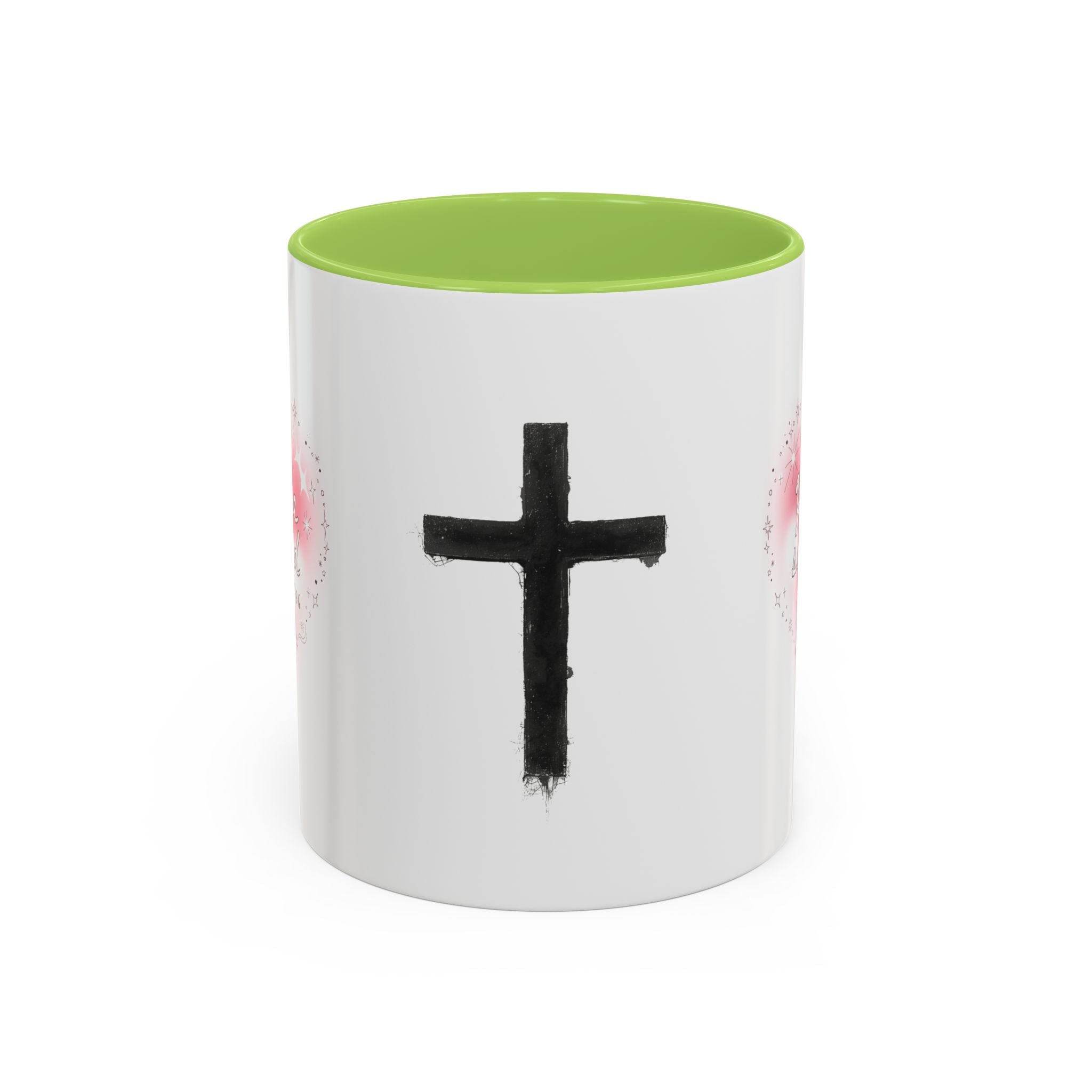 Christian Coffee Mug — 'You Are So Loved' Heart Design (Cross Accent)