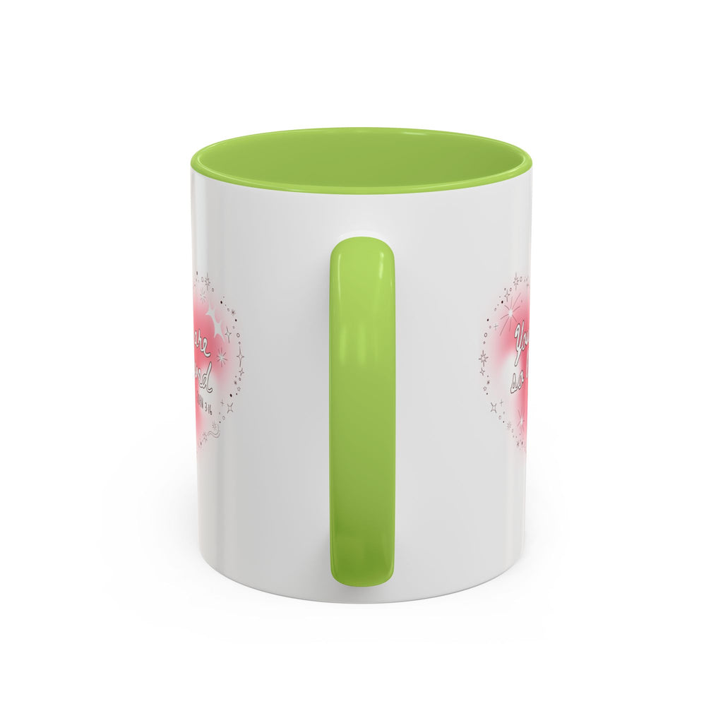 Christian Coffee Mug — 'You Are So Loved' Heart Design (Cross Accent)
