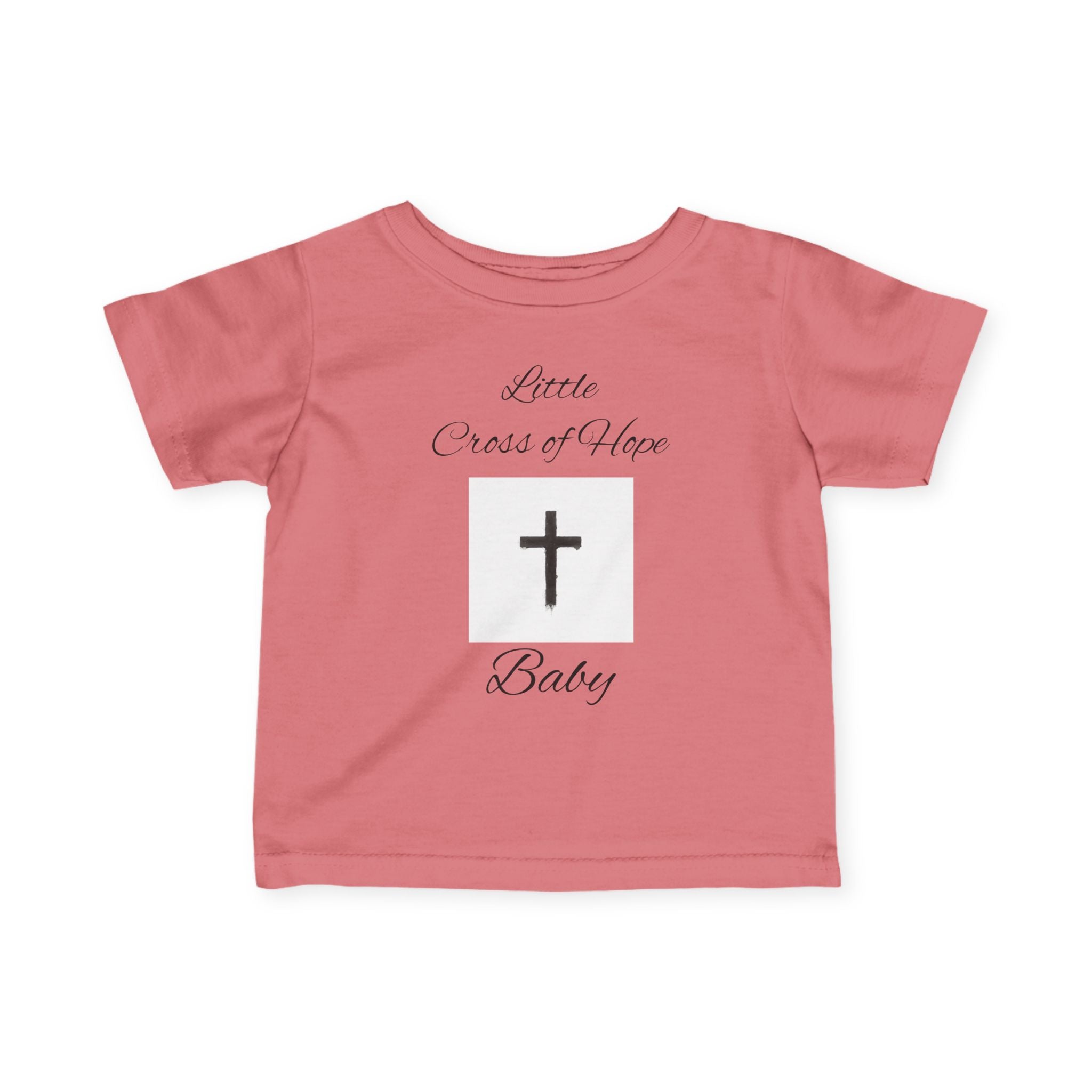 Infant Tee — "Little Cross of Hope Baby" Christian Baby Shirt