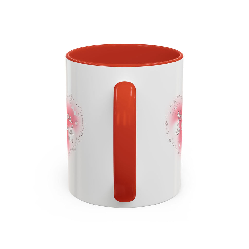 Christian Coffee Mug — 'You Are So Loved' Heart Design (Cross Accent)
