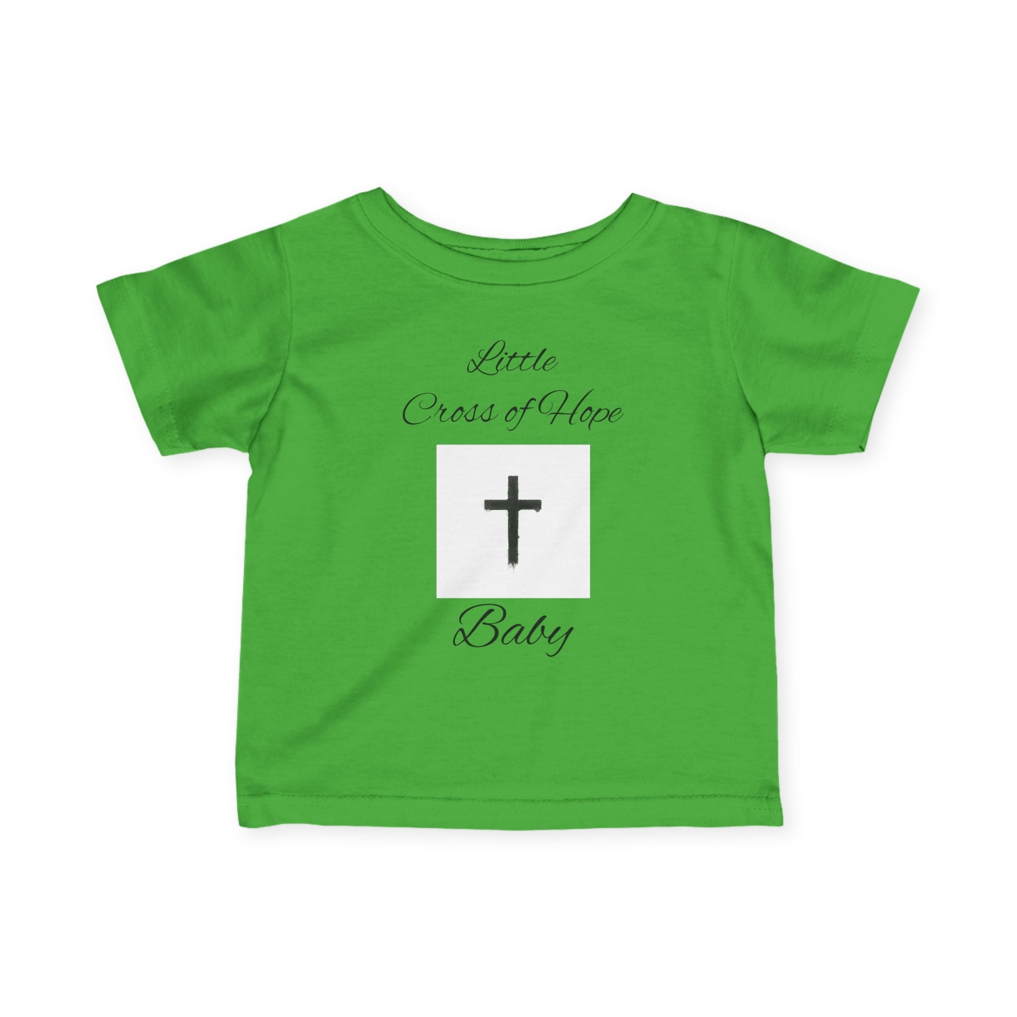 Infant Tee — "Little Cross of Hope Baby" Christian Baby Shirt