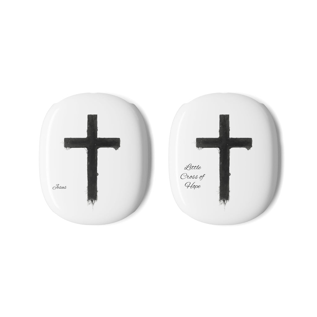 Christian Cross AirPod Max Case — Minimal Black Cross Headphone Covers