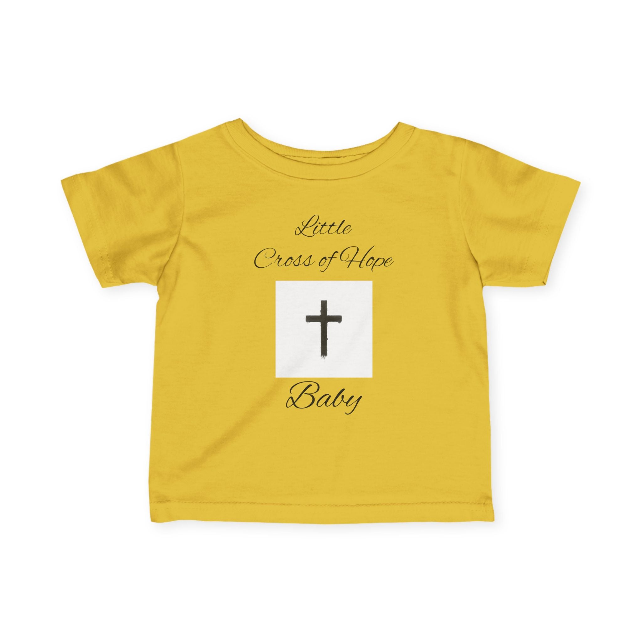 Infant Tee — "Little Cross of Hope Baby" Christian Baby Shirt