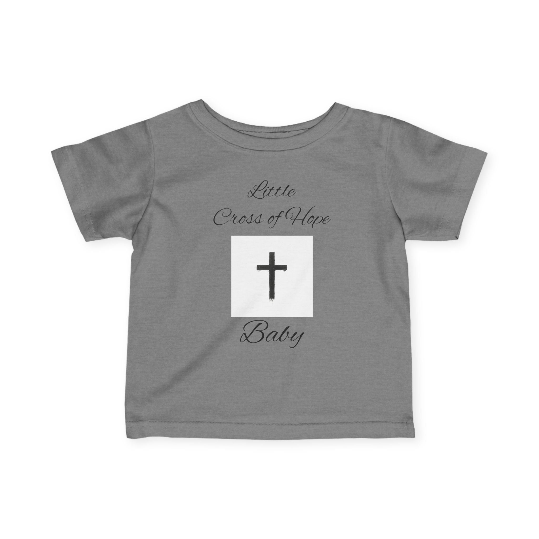 Infant Tee — "Little Cross of Hope Baby" Christian Baby Shirt