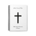 Christian Spiral Notebook — "Little Cross of Hope" Daily Devotions Planner (Ruled)