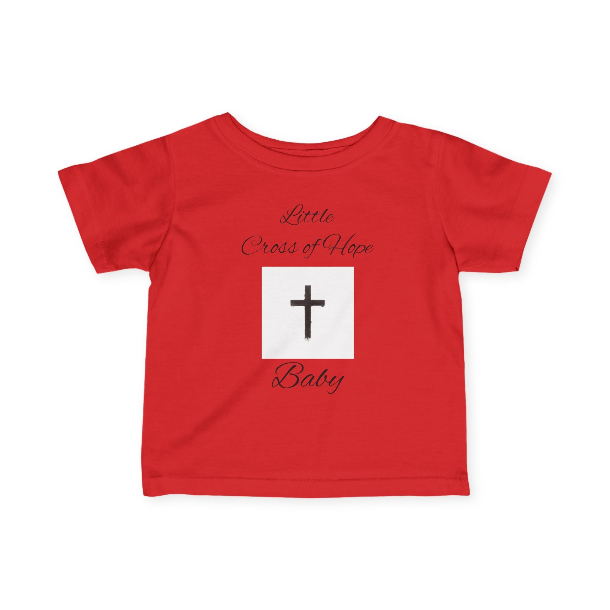 Infant Tee — "Little Cross of Hope Baby" Christian Baby Shirt