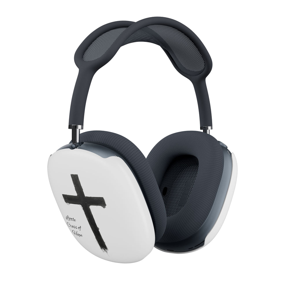 Christian Cross AirPod Max Case — Minimal Black Cross Headphone Covers