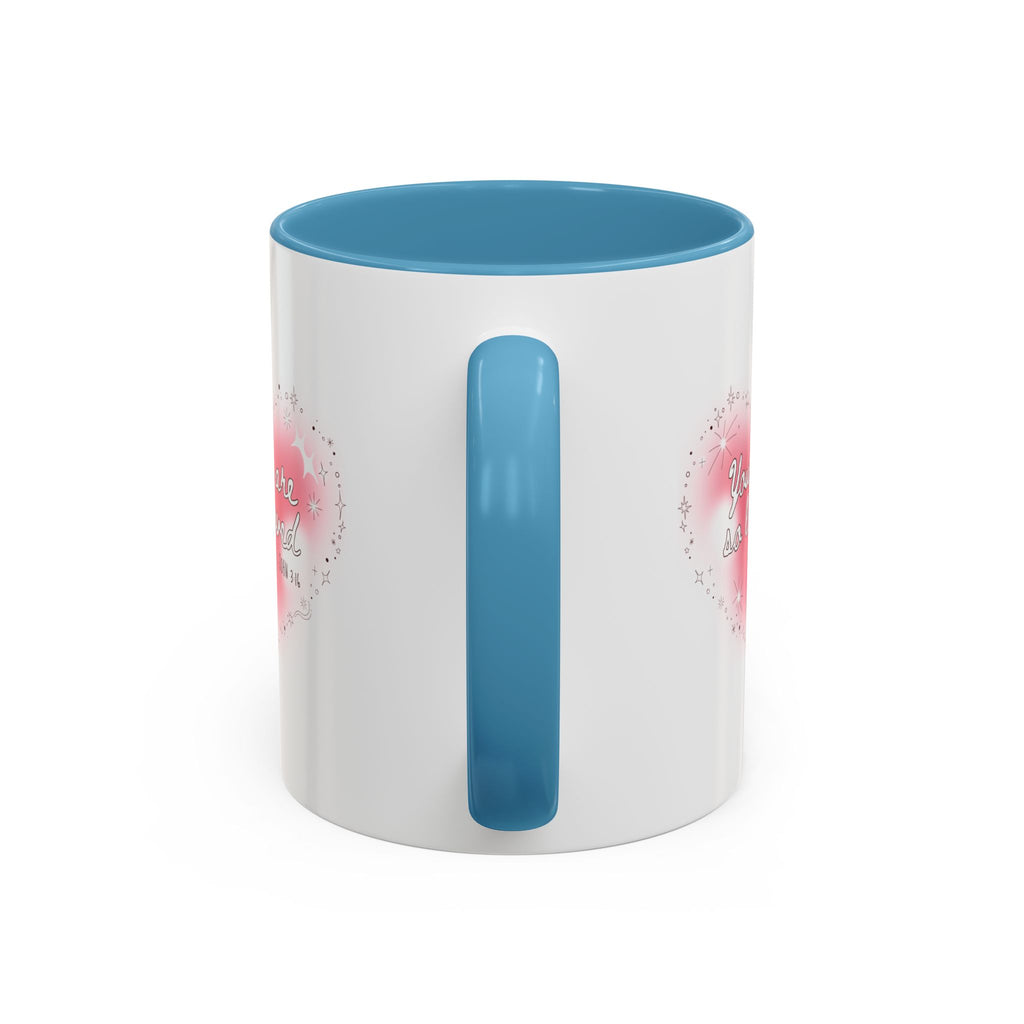 Christian Coffee Mug — 'You Are So Loved' Heart Design (Cross Accent)