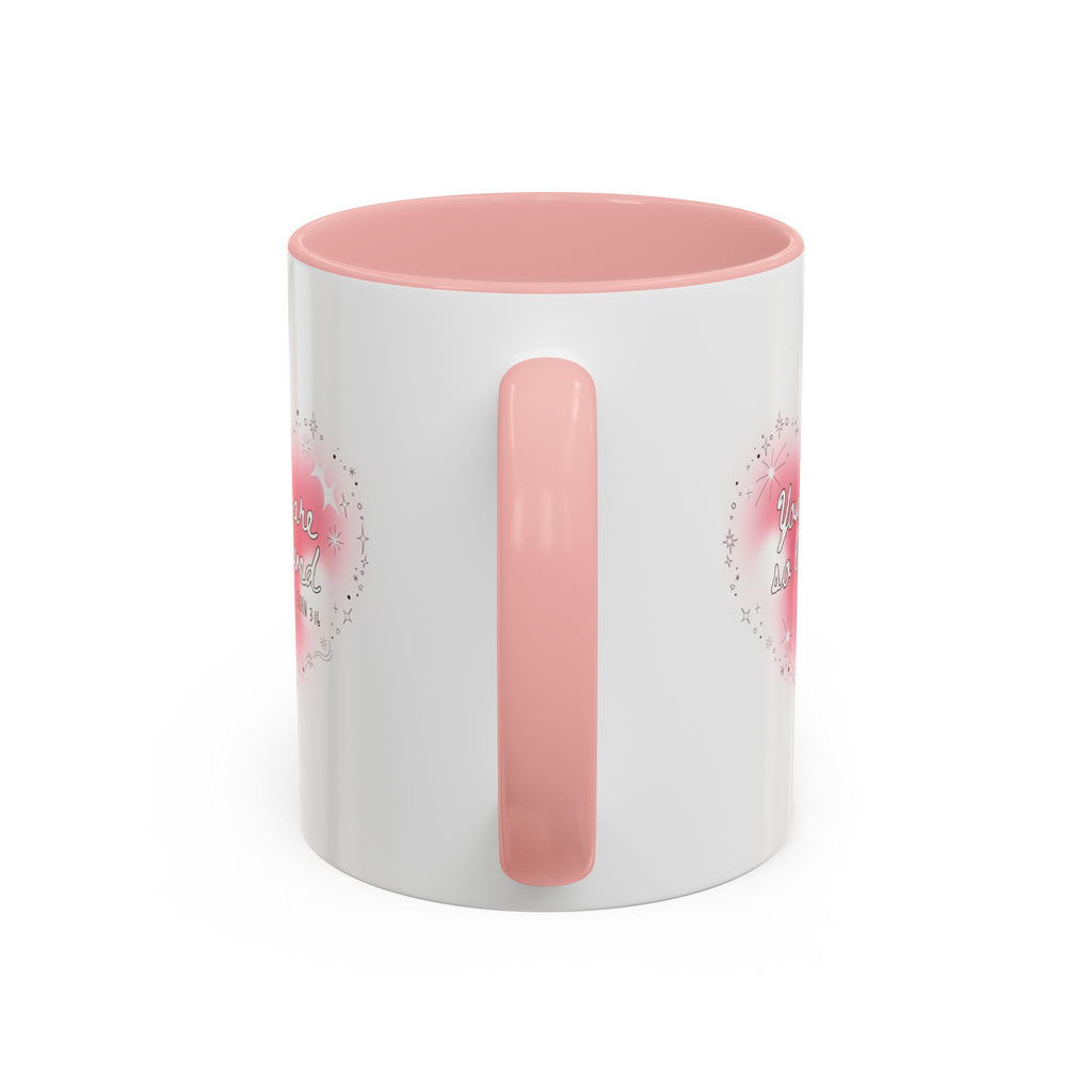 Christian Coffee Mug — 'You Are So Loved' Heart Design (Cross Accent)