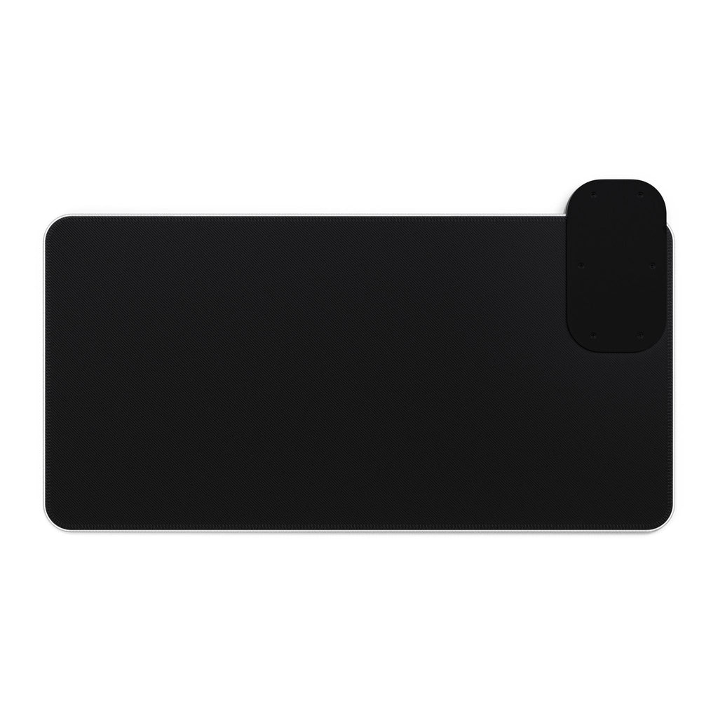 LED Wireless Charging Mouse Pad — "Believe in God" Cross Design