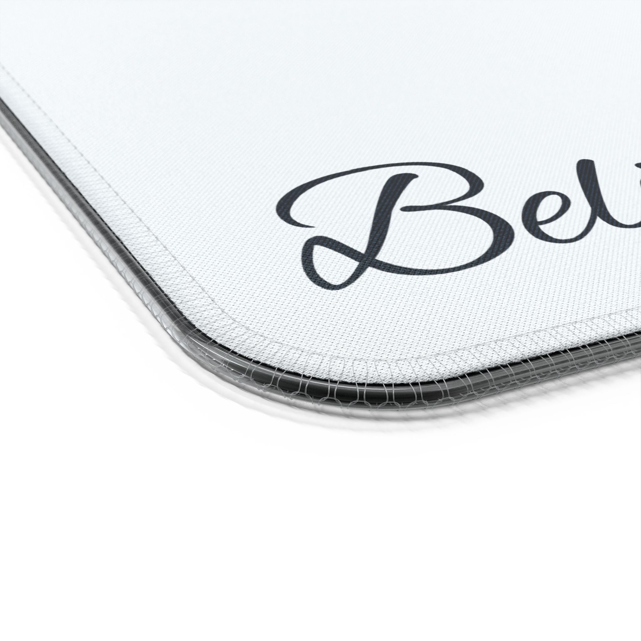 LED Wireless Charging Mouse Pad — "Believe in God" Cross Design