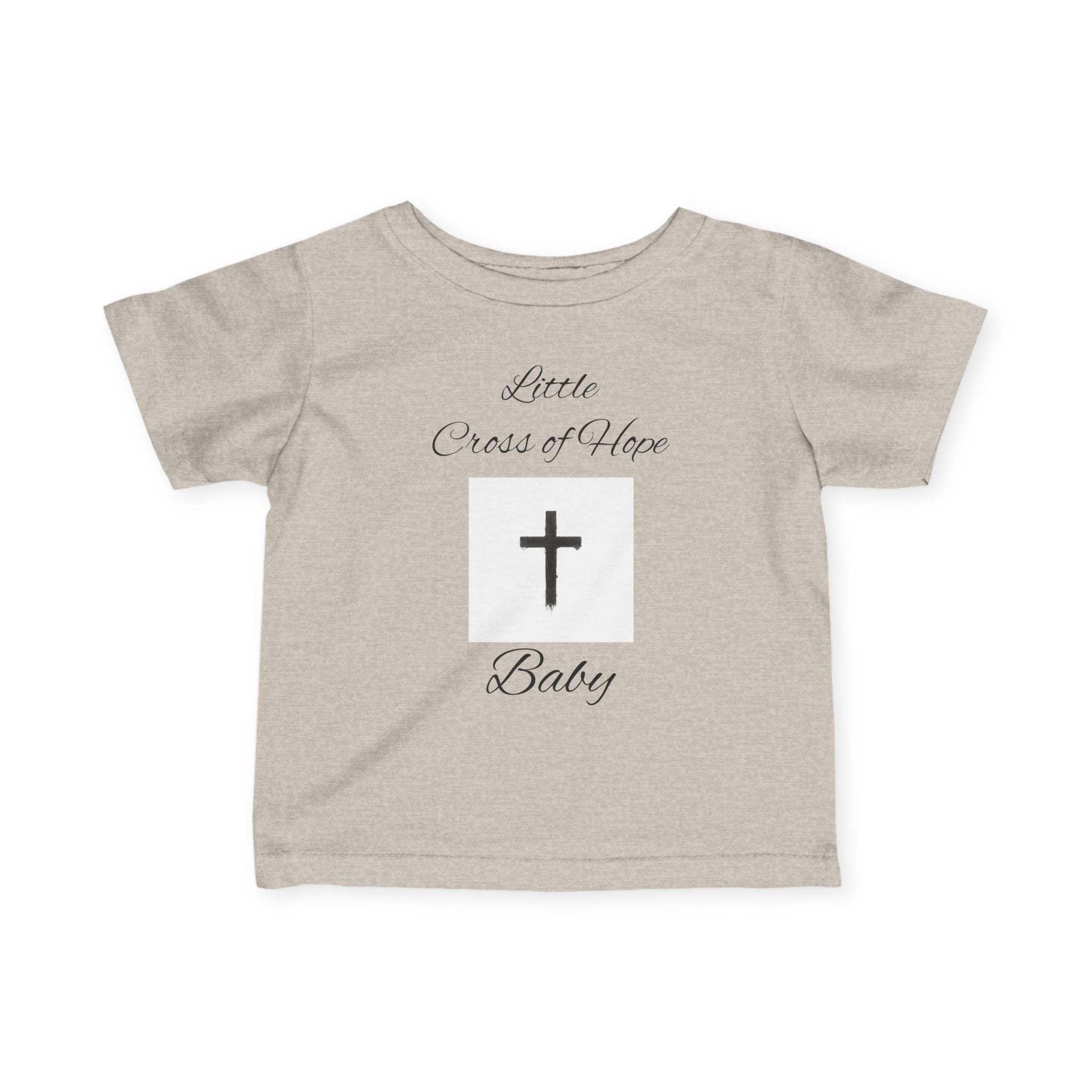 Infant Tee — "Little Cross of Hope Baby" Christian Baby Shirt