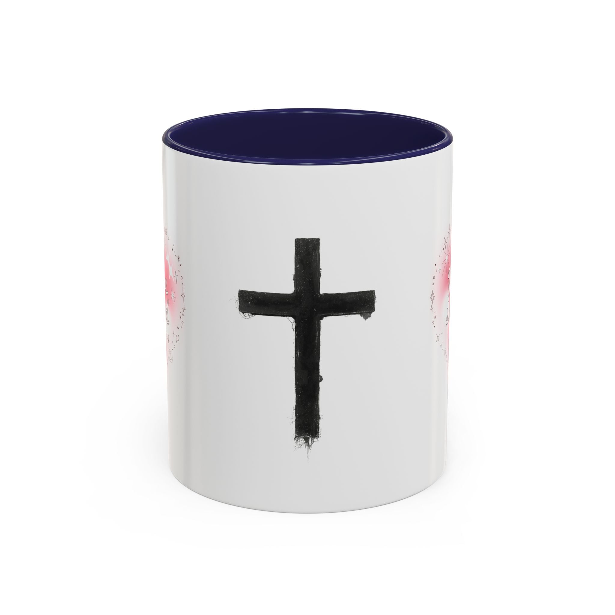 Christian Coffee Mug — 'You Are So Loved' Heart Design (Cross Accent)
